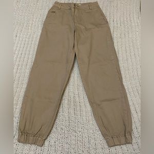 Khaki jogger pants
